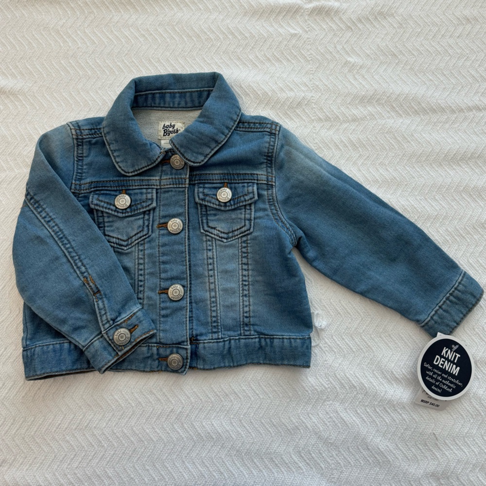 Baby B’gosh Knit Denim Jacket NWT
